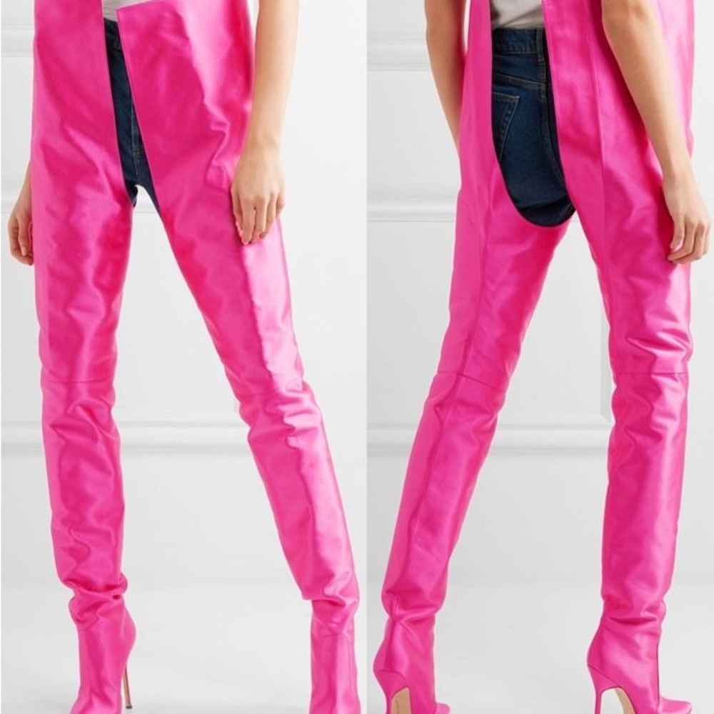 Pink Over-the-Knee Women's Boots